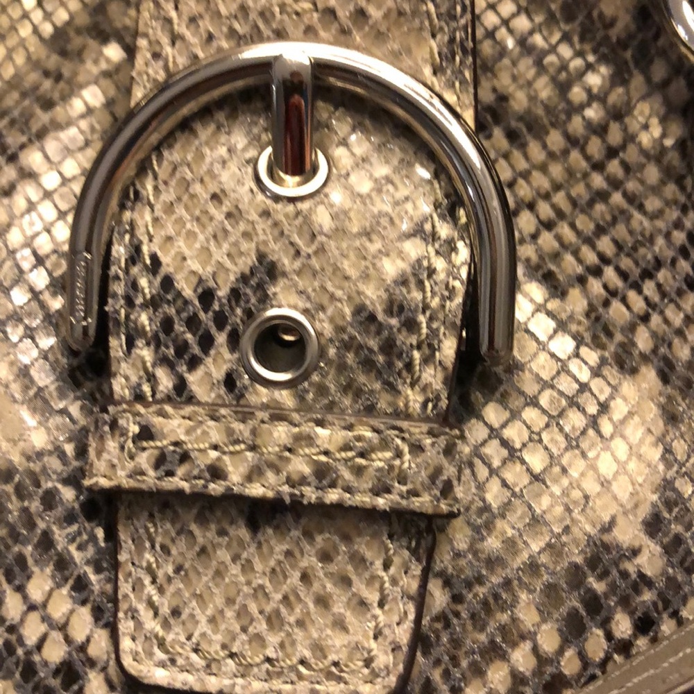 Coach Soho Embossed Python Leather Shoulder Bag - Picture 9 of 16